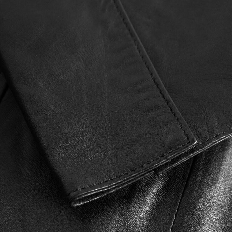 Depeche leather wear Tamie LS regular fitting skindskjorte Shirts 099 Black (Nero)