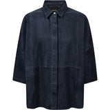 Depeche leather wear Tenna ruskindskjorte Shirt 031 Ocean