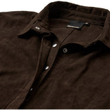 Depeche leather wear Tenna ruskindskjorte Shirt 067 Dusty brown