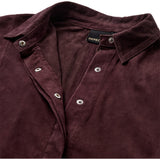 Depeche leather wear Tenna ruskindskjorte Shirt 334 Deep Plum