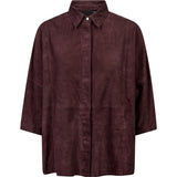 Depeche leather wear Tenna ruskindskjorte Shirt 334 Deep Plum