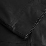 Depeche leather wear Thora skindskjorte i blød kvalitet Shirts 099 Black (Nero)