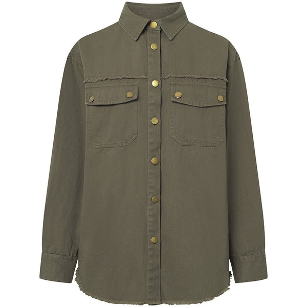 Depeche Clothing Tidløs Brea skjorte Shirts 054 Khaki (Visione)