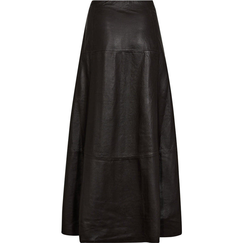 Depeche leather wear Tidløs Marly nederdel Skirts 008 Chocolate