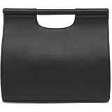 DEPECHE Tidløs og moderne læder håndtaske Shoulderbag / Handbag 099 Black (Nero)