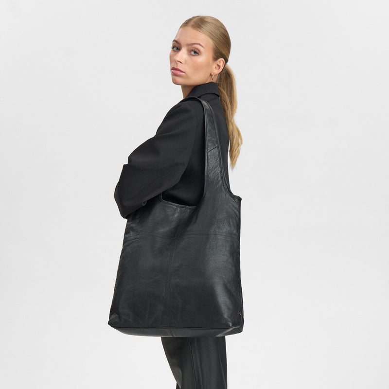 DEPECHE Tidløs shopper Shopper 099 Black (Nero)