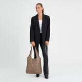 DEPECHE Tidløs shopper Shopper 250 Dark Taupe