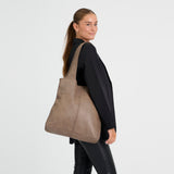 DEPECHE Tidløs shopper Shopper 250 Dark Taupe