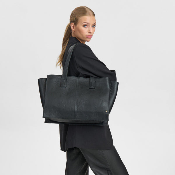 DEPECHE Tidløs shopper Shopper 099 Black (Nero)