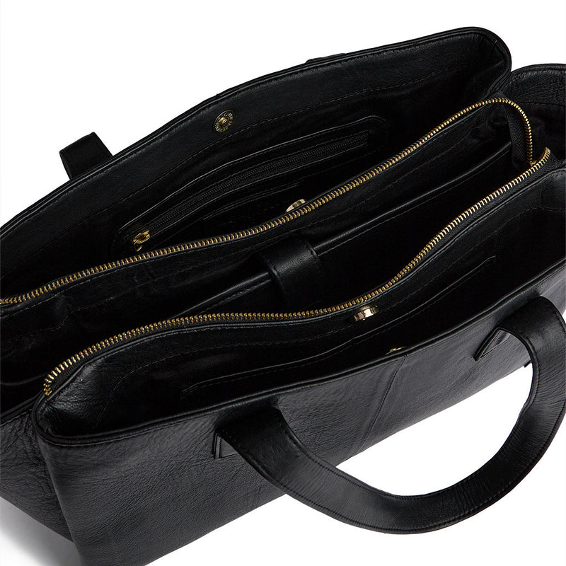 DEPECHE Tidløs shopper Shopper 099 Black (Nero)