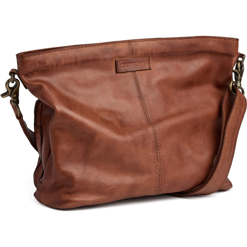 DEPECHE Tidløs skuldertaske Shoulderbag / Handbag 005 Vintage cognac
