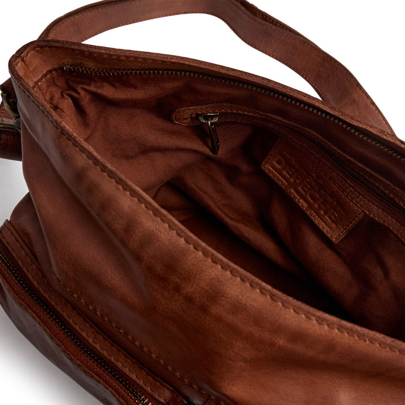 DEPECHE Tidløs skuldertaske Shoulderbag / Handbag 005 Vintage cognac
