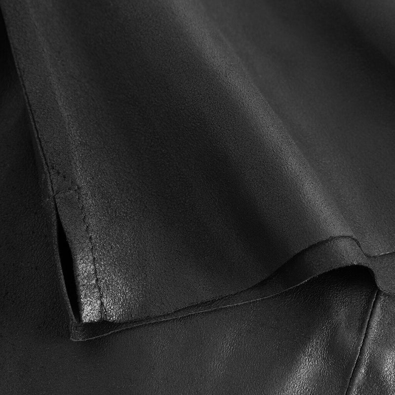 Depeche leather wear Tirsa top i silkeblød skindkvalitet Tops 099 Black (Nero)