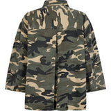 Depeche Clothing Tonja Oversize Skjorte Shirt 234 Khaki Printed