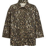 Depeche Clothing Tonja Oversize Skjorte Shirt 261 Leopard Printed