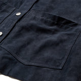 Depeche leather wear Tonja oversize ruskindskjorte Shirt 031 Ocean