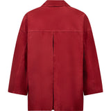 Depeche leather wear Tonja oversize ruskindskjorte Shirt 043 Red