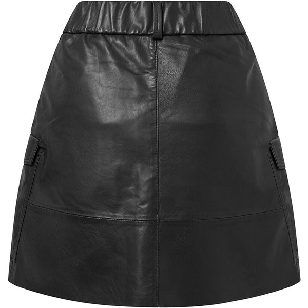 Depeche leather wear Trendy Dawn skindnederdel Skirts 099 Black (Nero)