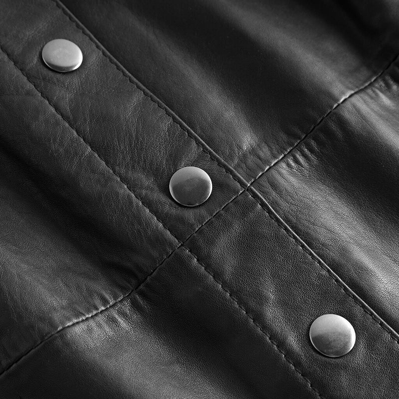 Depeche leather wear Trendy Dawn skindnederdel Skirts 099 Black (Nero)
