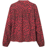 Depeche Clothing Trendy Kylie bluse Blouse 277 Red Animal Print