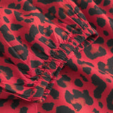 Depeche Clothing Trendy Kylie bluse Blouse 277 Red Animal Print