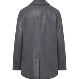 Depeche leather wear Trendy Linea blazer jakke i skind Blazer 024 Antracit