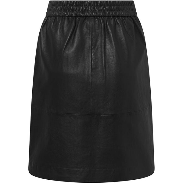 Depeche leather wear Trendy Maria skindnederdel Skirts 099 Black (Nero)