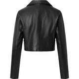Depeche leather wear Trendy Nanah kort/cropped skindblazer Blazer 099 Black (Nero)