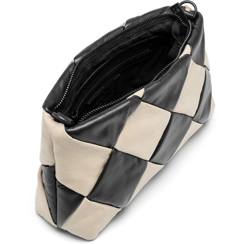 DEPECHE Trendy clutch i blødt læder Small bag / Clutch 229 Black/Vanilla