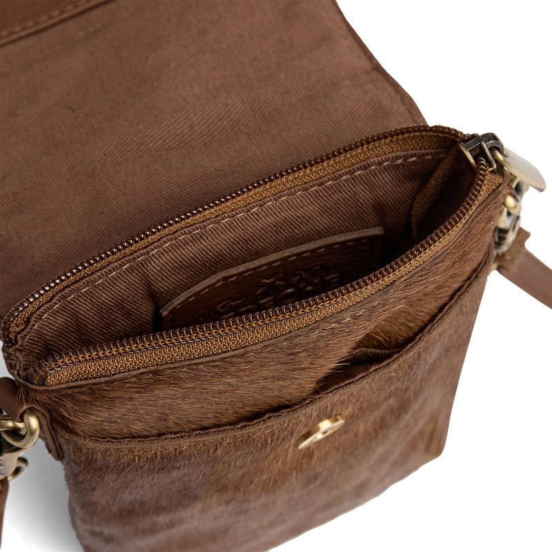 DEPECHE Trendy cow mobiltaske Mobilebag 184 Walnut