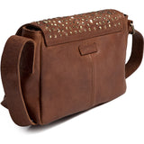 DEPECHE Trendy crossover med nitter Cross over 005 Vintage cognac