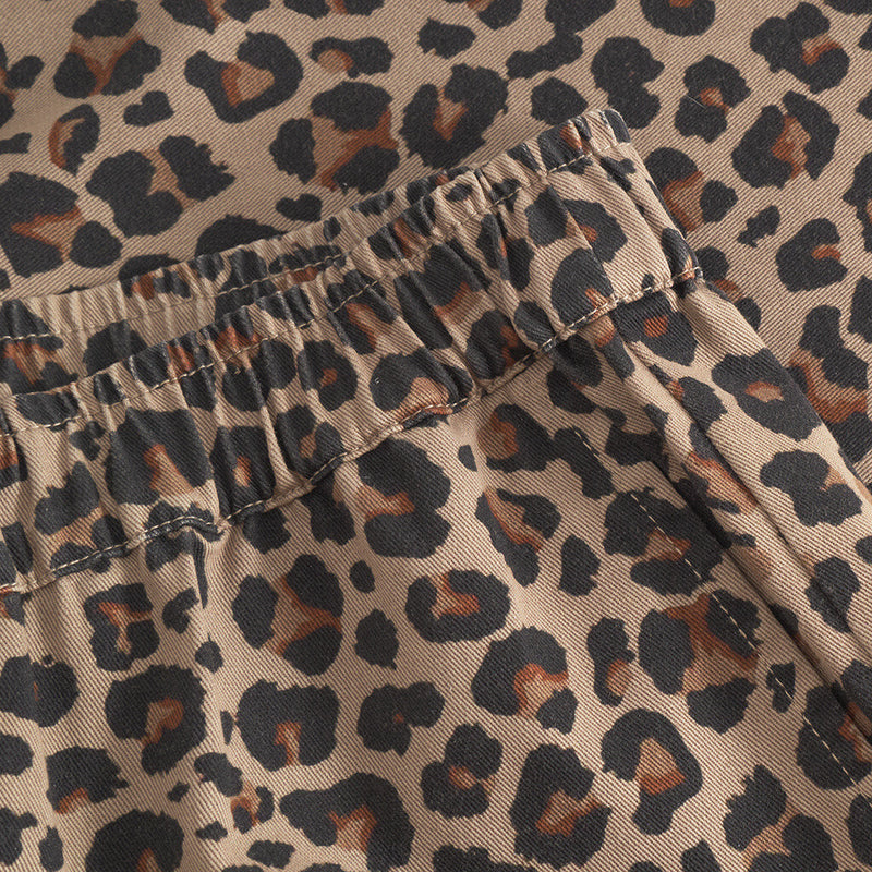 Depeche Clothing Trendy leopard bukser (HW) Pants 261 Leopard Printed