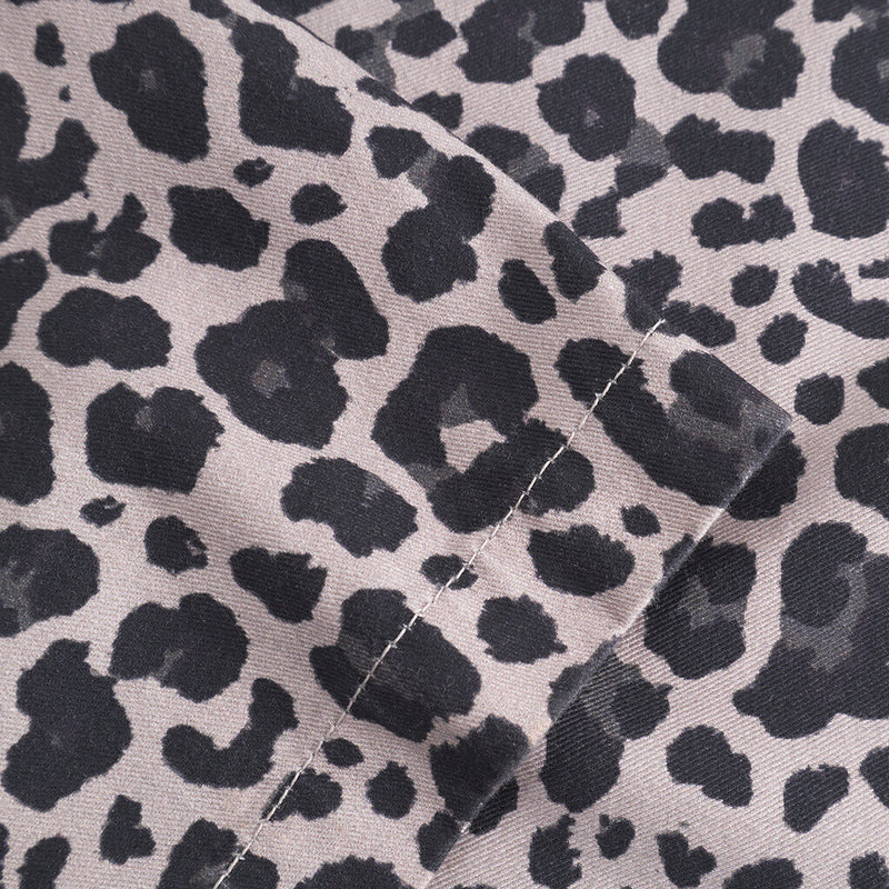 Depeche Clothing Trendy leopard bukser (HW) Pants 281 Grey leo print