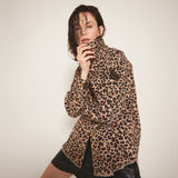 Depeche Clothing Trendy leopard skjorte Shirts 261 Leopard Printed