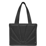 DEPECHE Trendy nitte skuldertaske Shoulderbag / Handbag 227 Black / Gun Metal