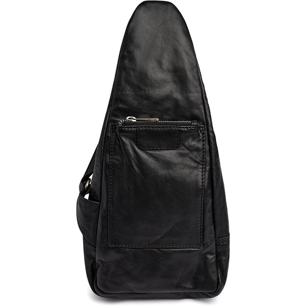 DEPECHE Unik aflang bumbag i blødt skind Bumbag 099 Black (Nero)