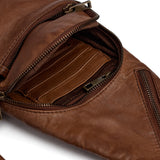 DEPECHE Unik aflang bumbag i blødt skind Bumbag 221 Chesterfield