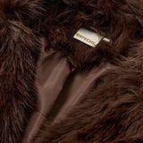 Depeche Clothing Vera faux fur jakke Jackets 015 Brown