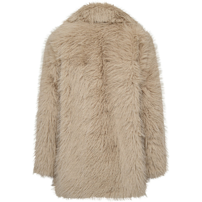Depeche Clothing Vera faux fur jakke Jackets 177 Cream