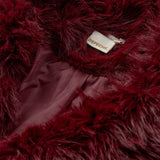 Depeche Clothing Vera faux fur jakke Jackets 279 Burgundy