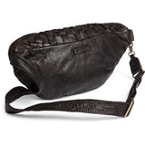 DEPECHE Warsaw bumbag i håndflettet skind Bumbag 161 Dark brown