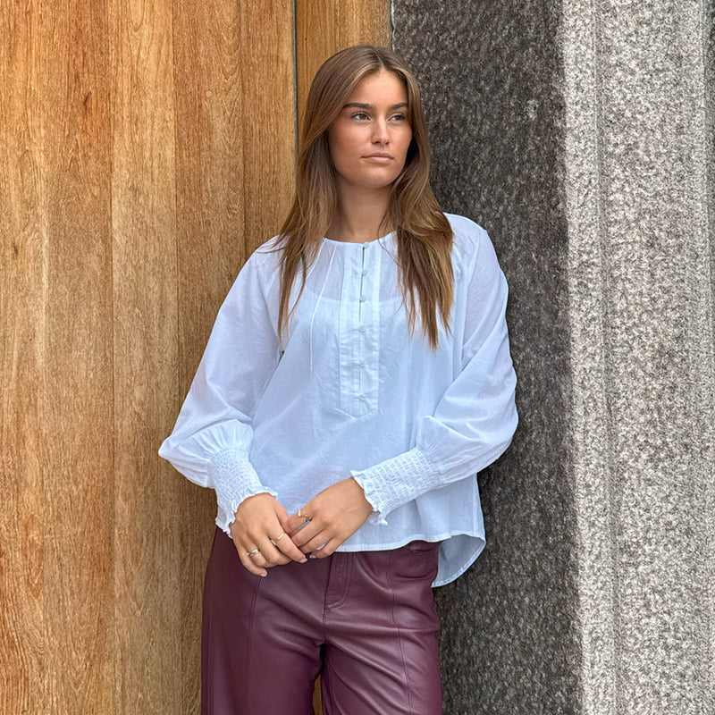 Depeche Clothing Zoel bluse Blouse 001 White
