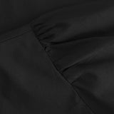 Abi bluse med pufærmer / 100210 - Black - DEPECHE