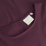 Abi bluse med pufærmer / 100210 - Burgundy - DEPECHE