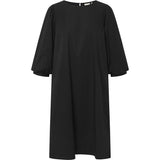 Abi kjole med ¾ pufærmer / 100212 - Black - DEPECHE