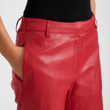 Depeche leather wear Adele skindbuks Pants 043 Red