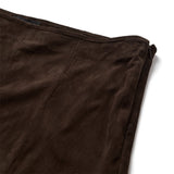 Depeche leather wear Adiva HW Culotte Ruskindsbuks Pants 067 Dusty brown