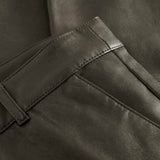 Depeche leather wear Amelia chino skindbuks i 7/8 dels længde Pants 038 Dusty taupe