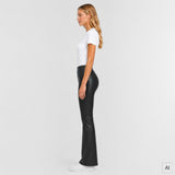 Depeche leather wear Ava HW Flare Skindbuks Pants 099 Black