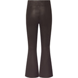 Depeche leather wear Ava RW flare 7/8 længde skindbuks i strækbar kvalitet Pants 008 Chocolate